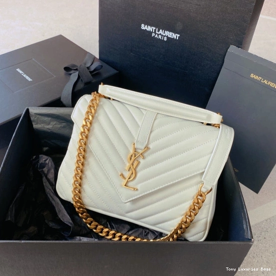 Tony Luxuries Medium shoulder leather YSL bag-24*17*6.5cm 0814